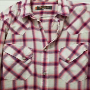 Western style plaid shirt.